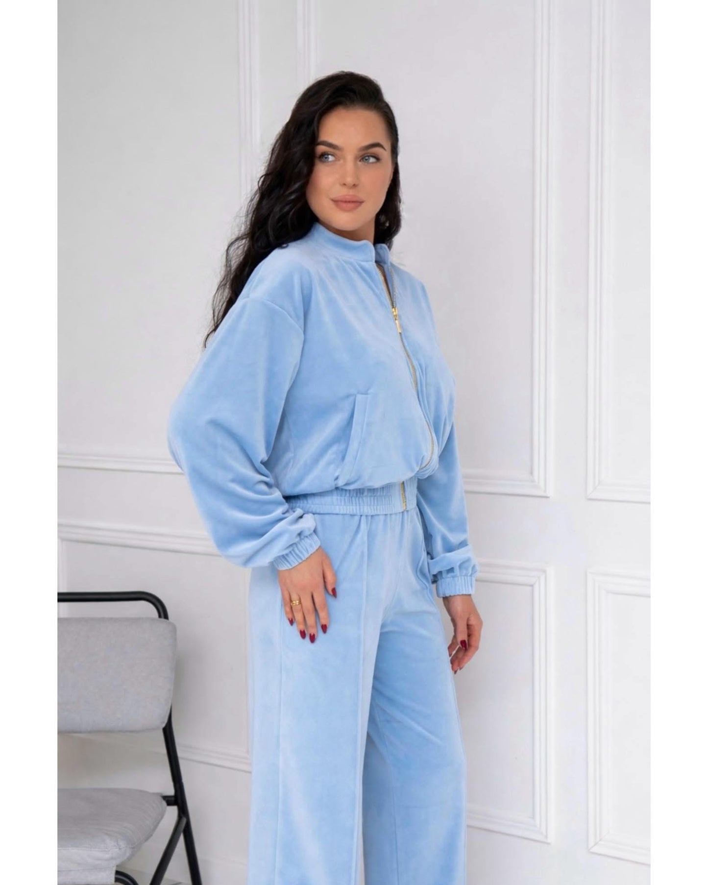 “Baby blue” velour set