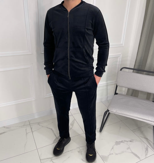 “Black velour set” for men