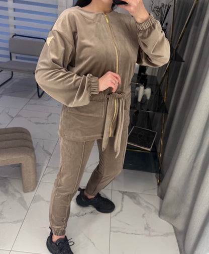 “Light Sand” velour set