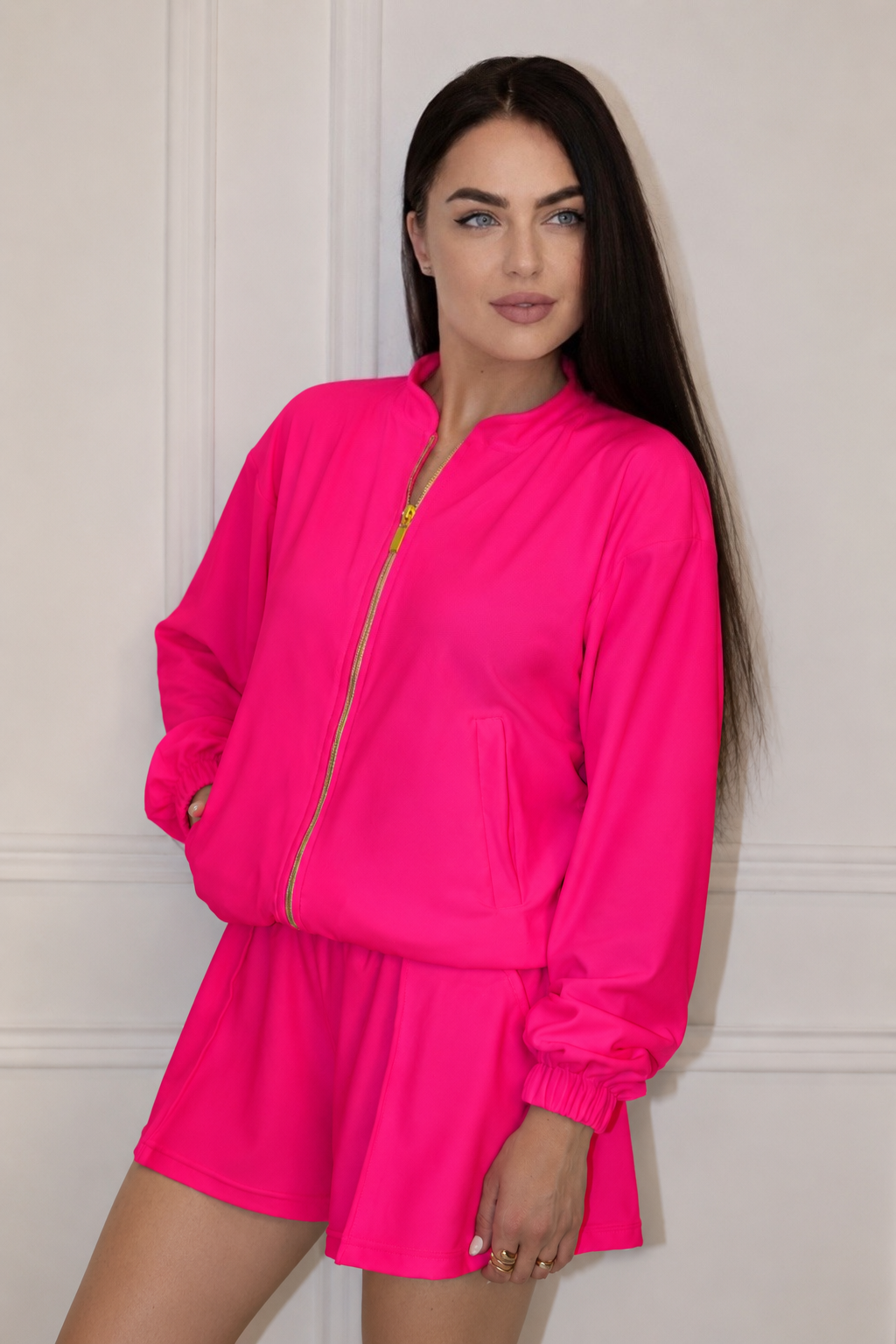 “Barbie pink” velour set