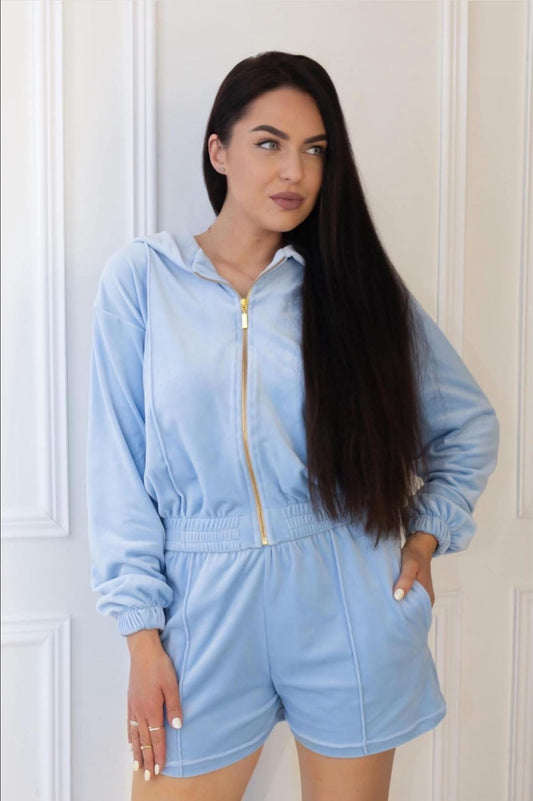 “Baby blue” šortų kostiumėlis