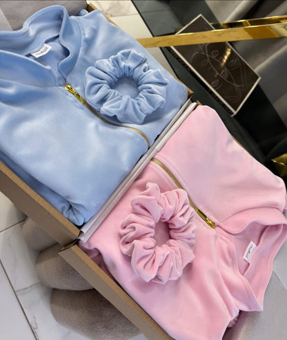 “Baby blue” velour set