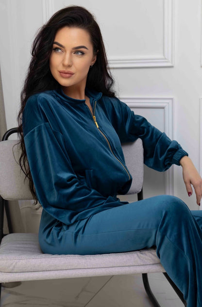 “Electric Sapphire” velour set