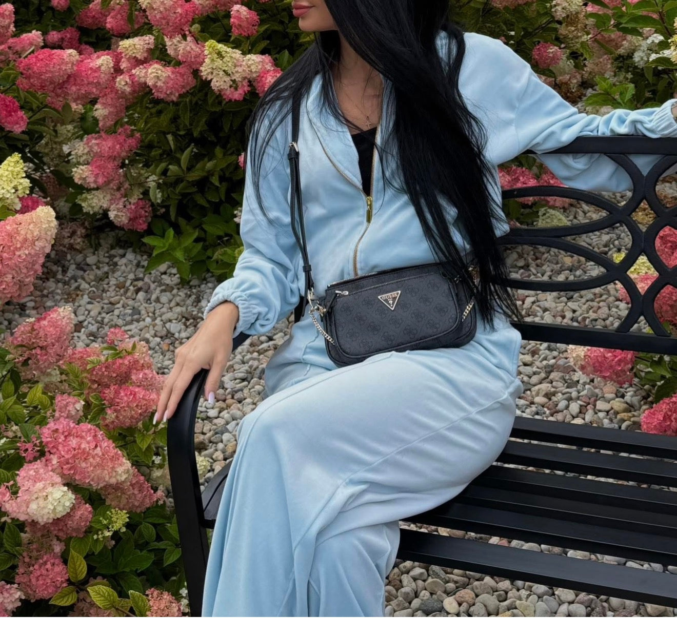 “Baby blue” velour set