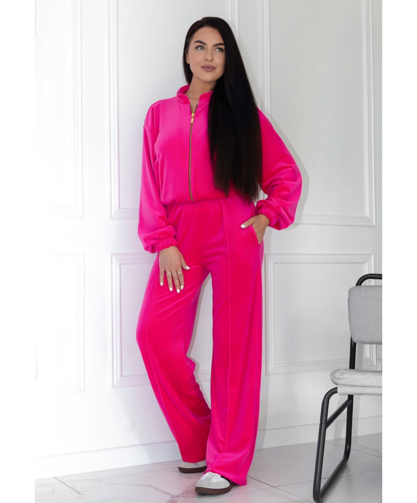 “Pink Glow” velour set