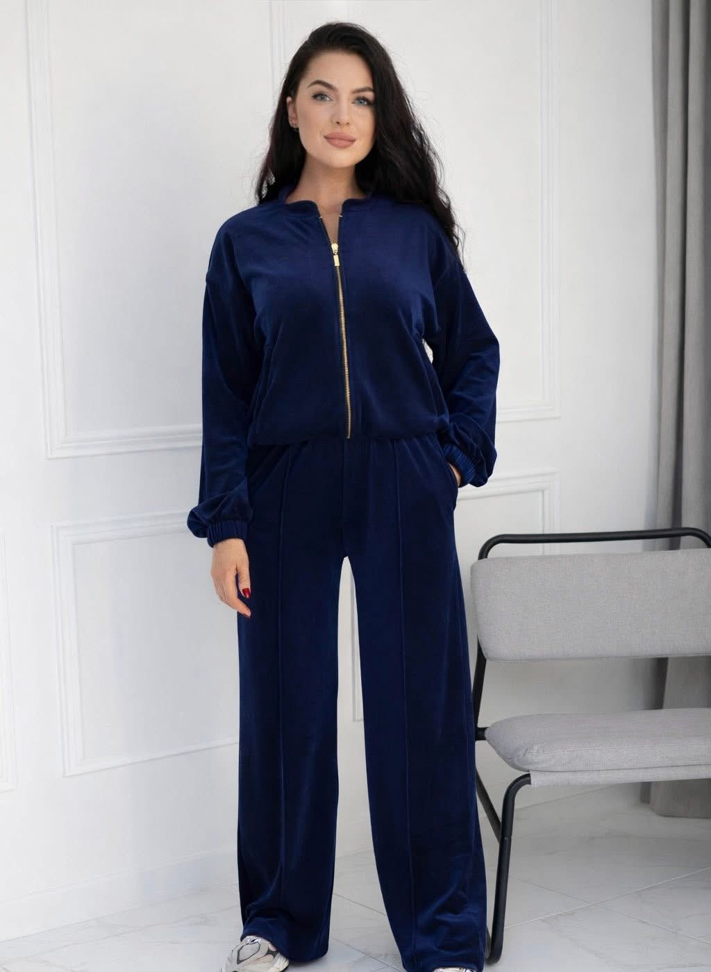 “Navy blue” velour set