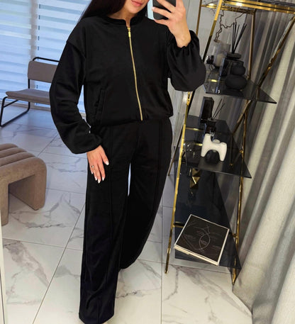 “Black” velour set