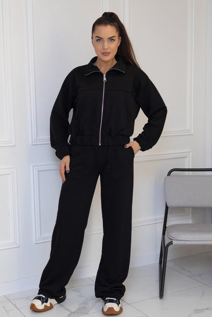 Casual suit with pockets “BLACK”