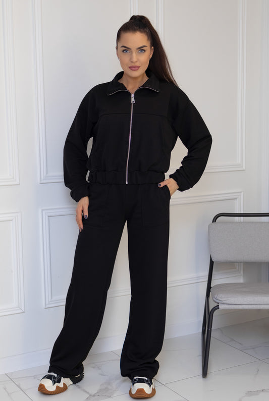 Casual suit with pockets “BLACK”