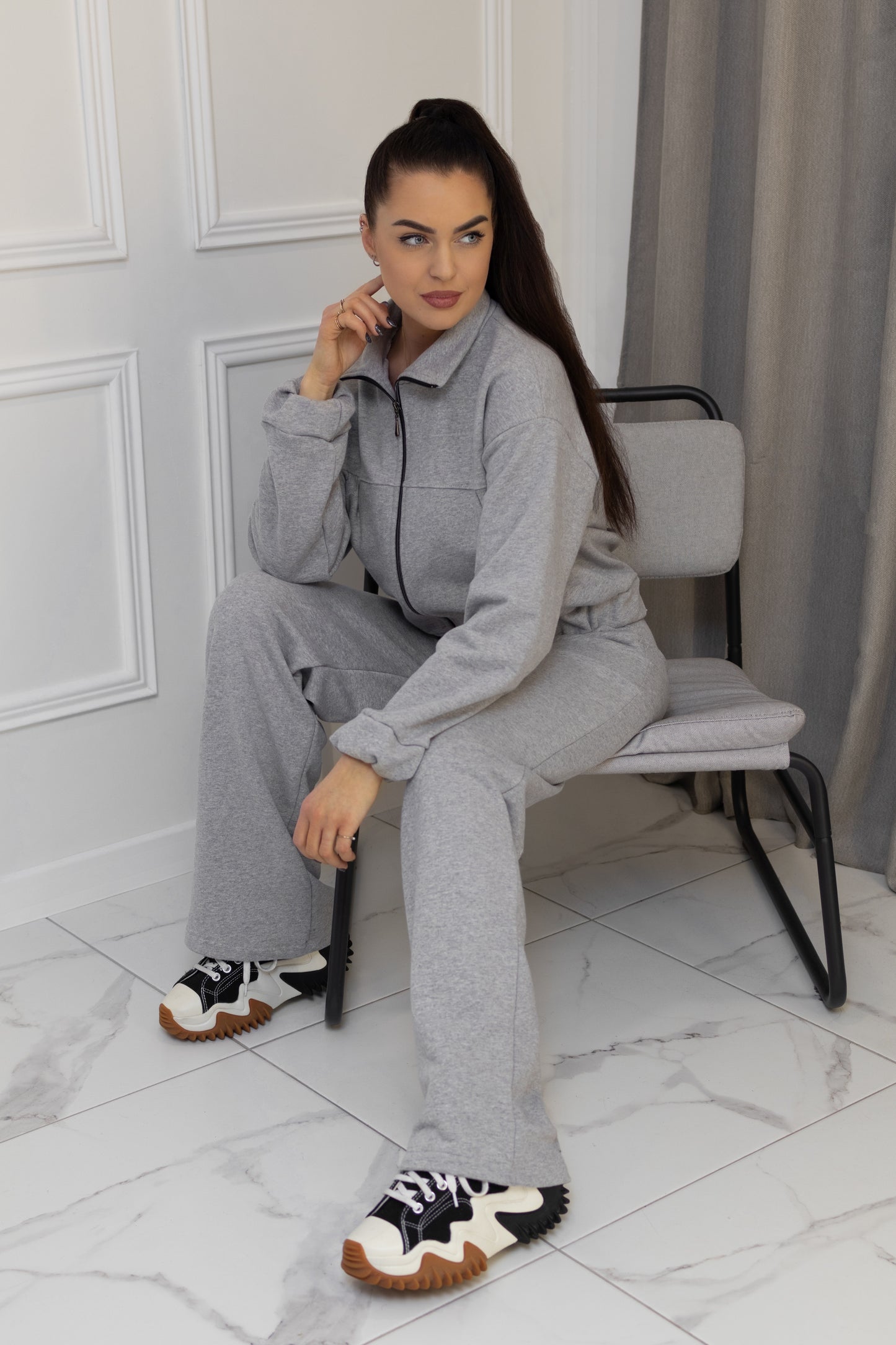 Casual suit with pockets “MELANGE”