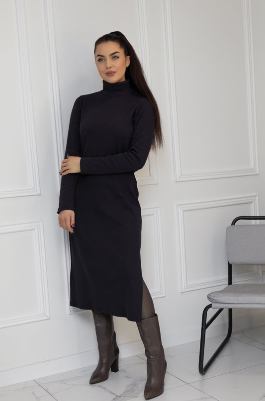 Rib knit dress “Graffiti”