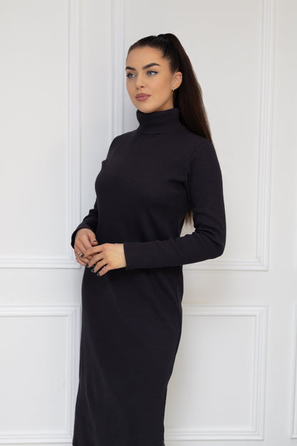 Rib knit dress “Graffiti”