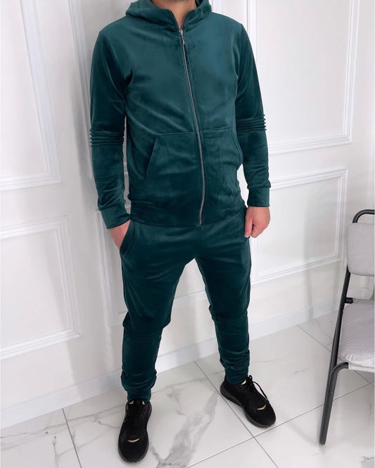 "Edmerand Green velour set" for men 