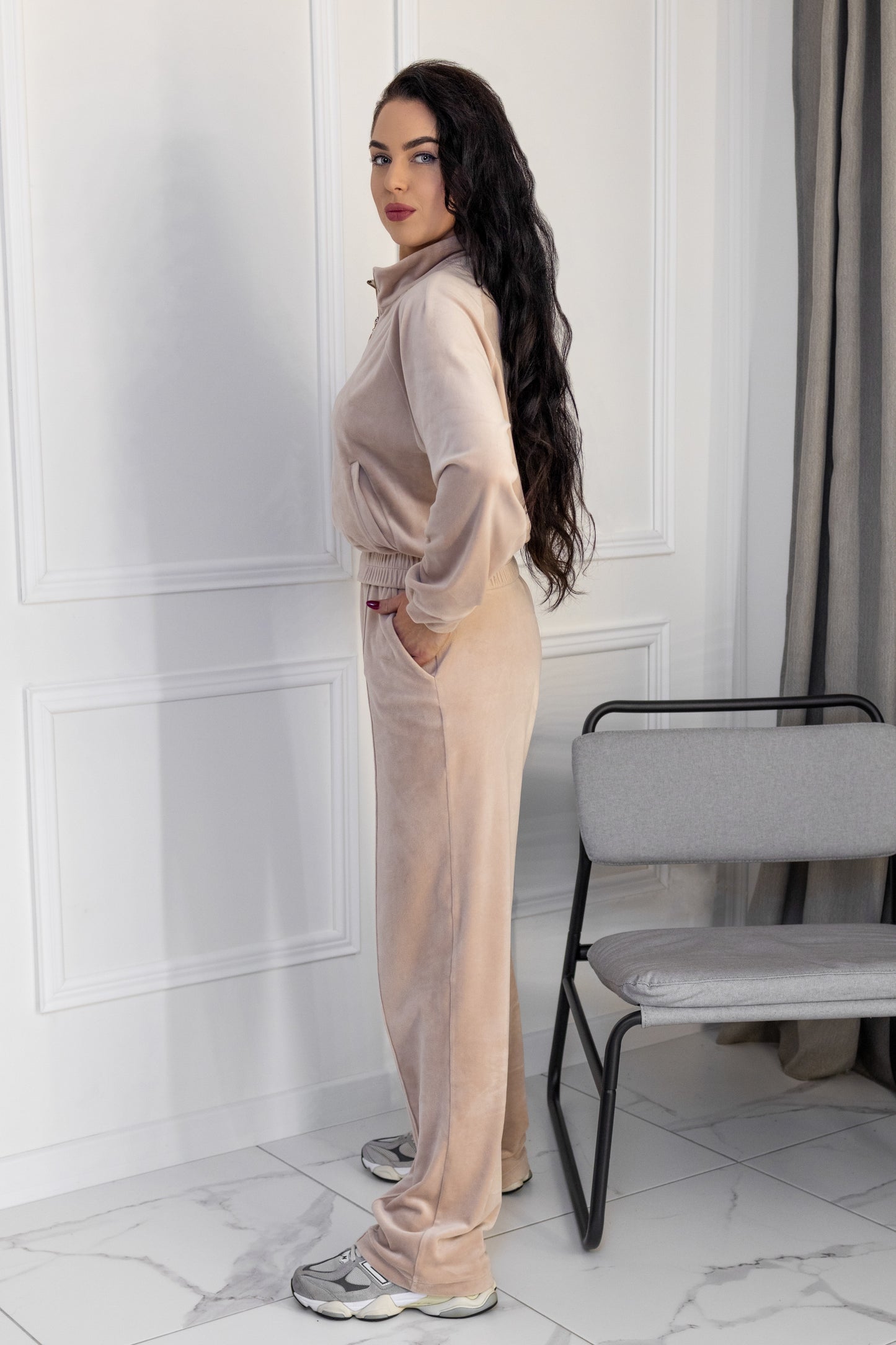“Cream” velour set