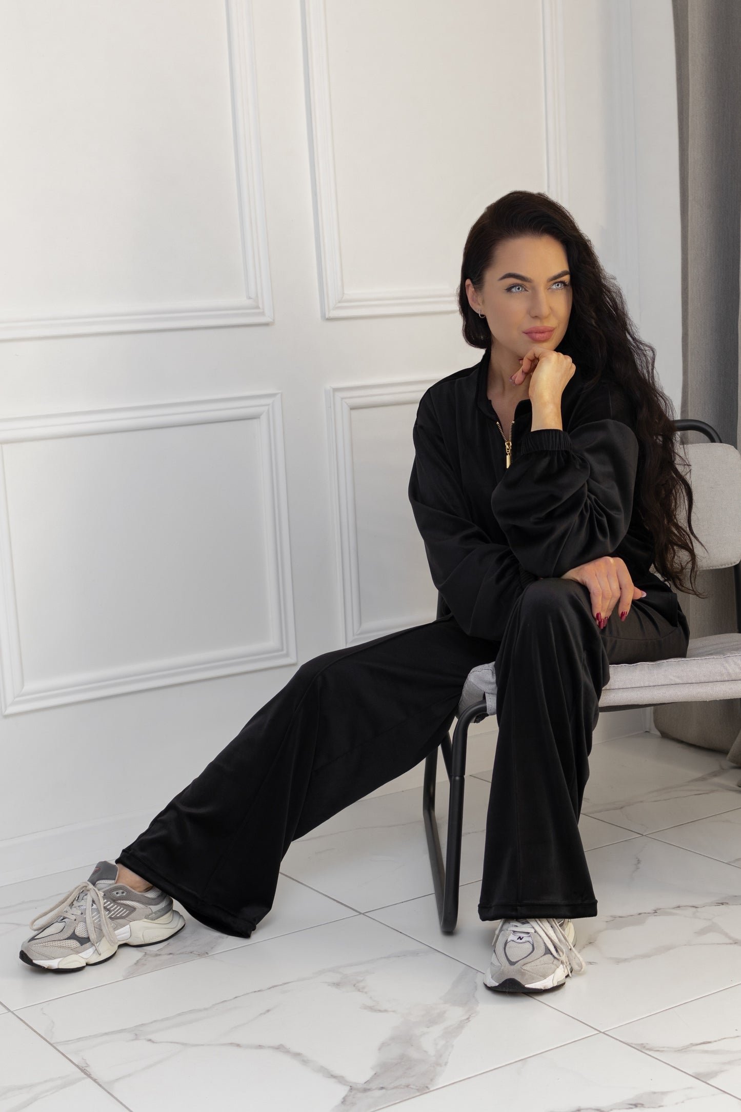 “Black” velour set