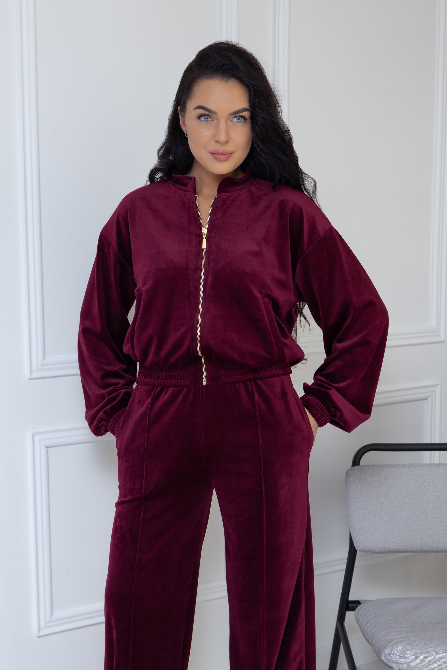 “Burgundy” velour set