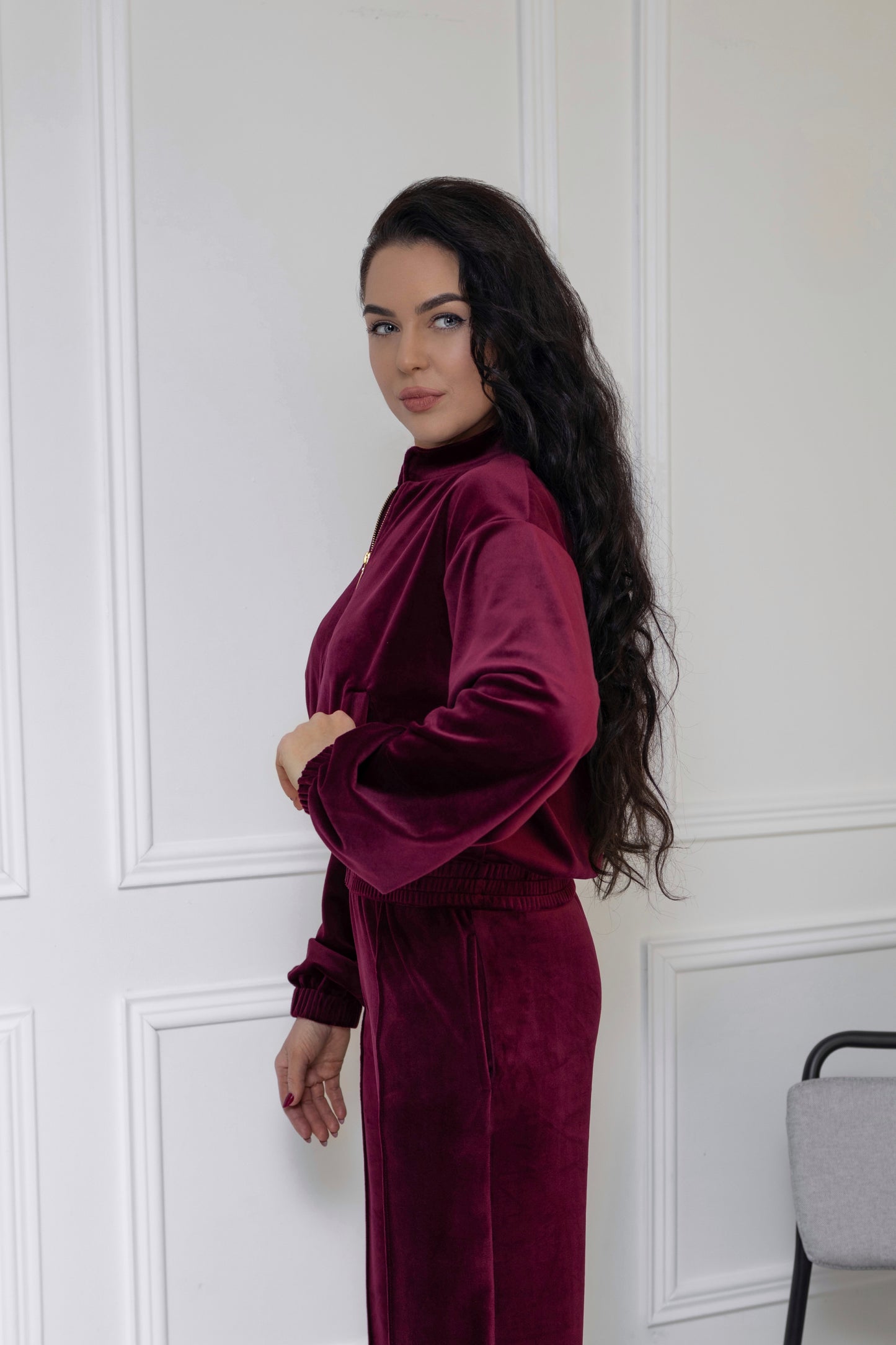 “Burgundy” velour set