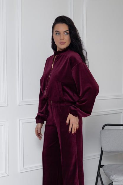 “Burgundy” velour set