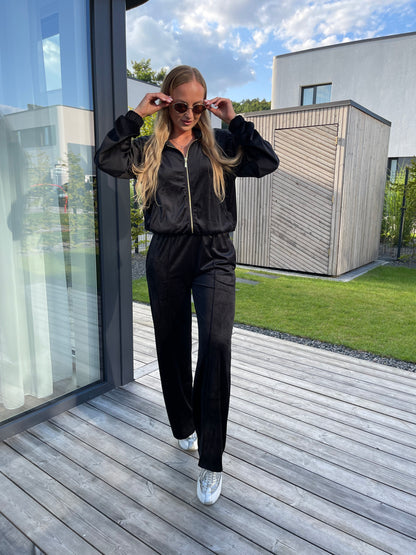 “Black” velour set