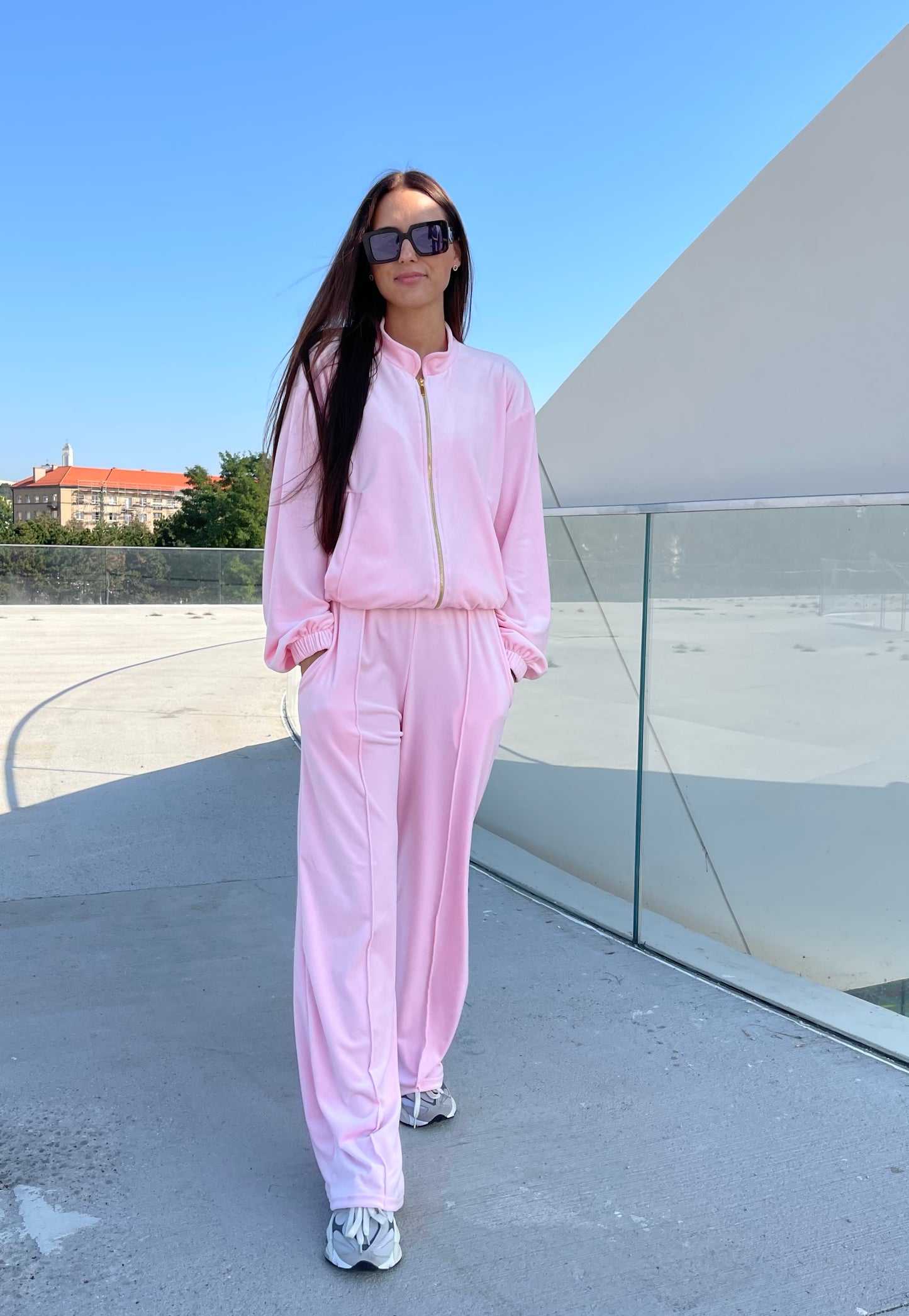 “Baby pink” velour set