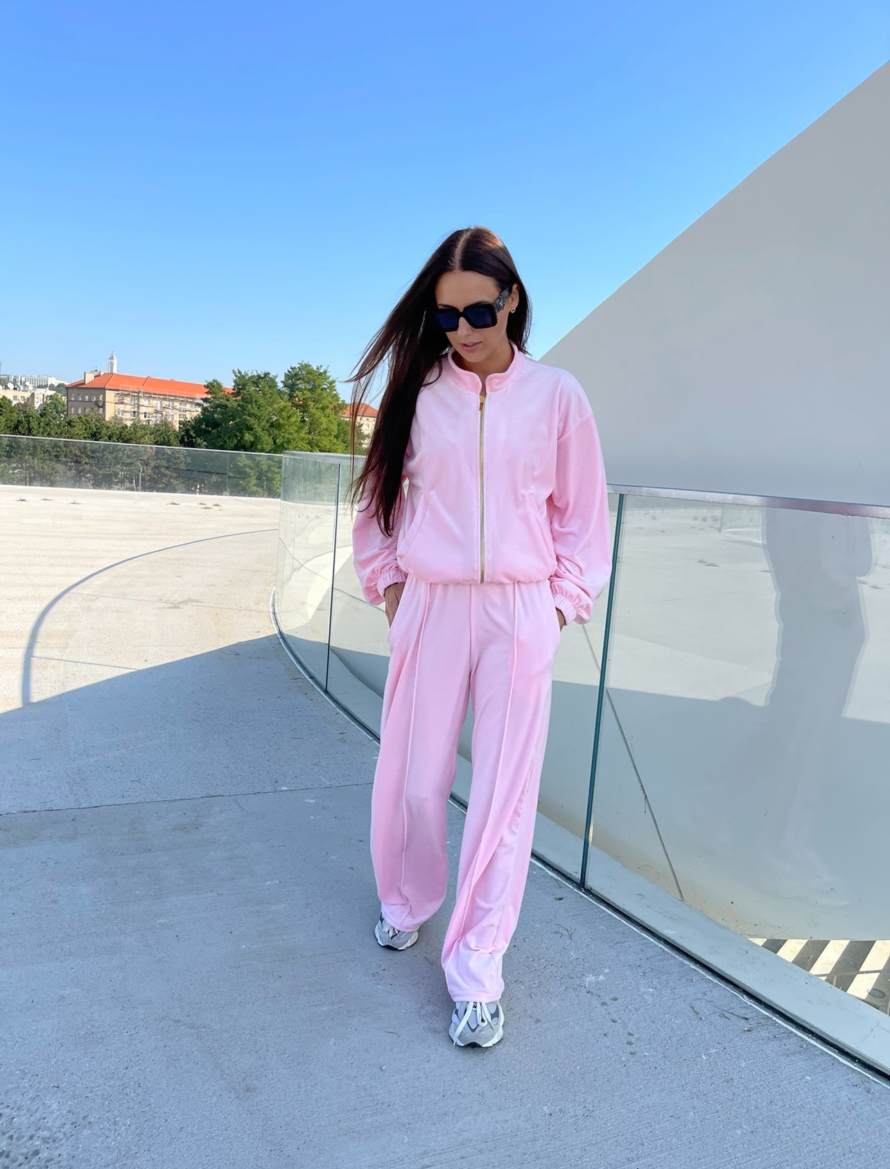 “Baby pink” velour set