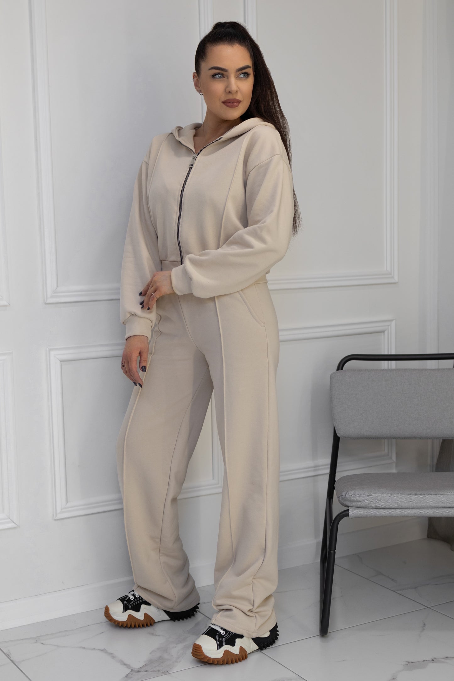 Casual suit, without pockets “CREAM”