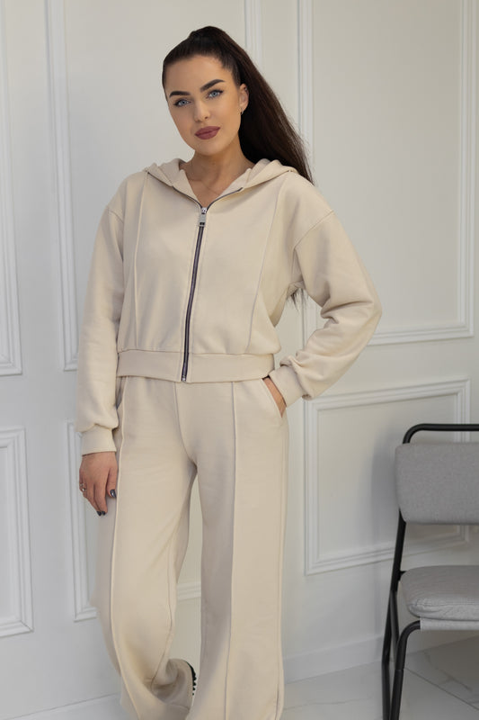 Casual suit, without pockets “CREAM”