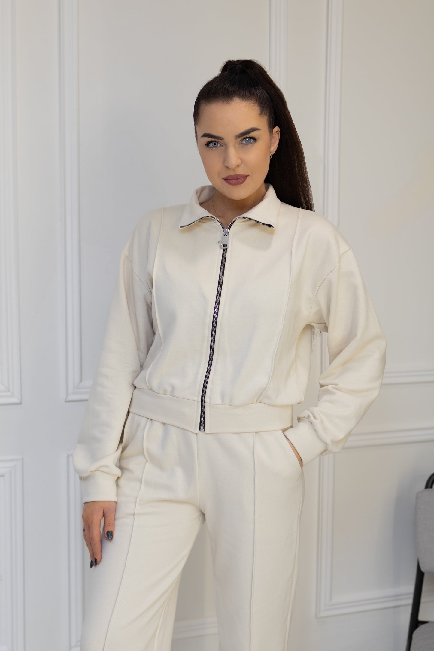 Casual suit, without pockets “WHITE CREAM"