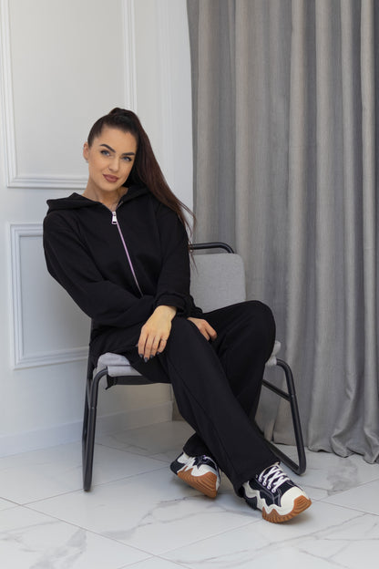 Casual suit, without pockets “BLACK”